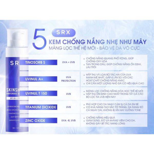 Kem chống nắng SRX Skinshield Anhydrous Sunscreen